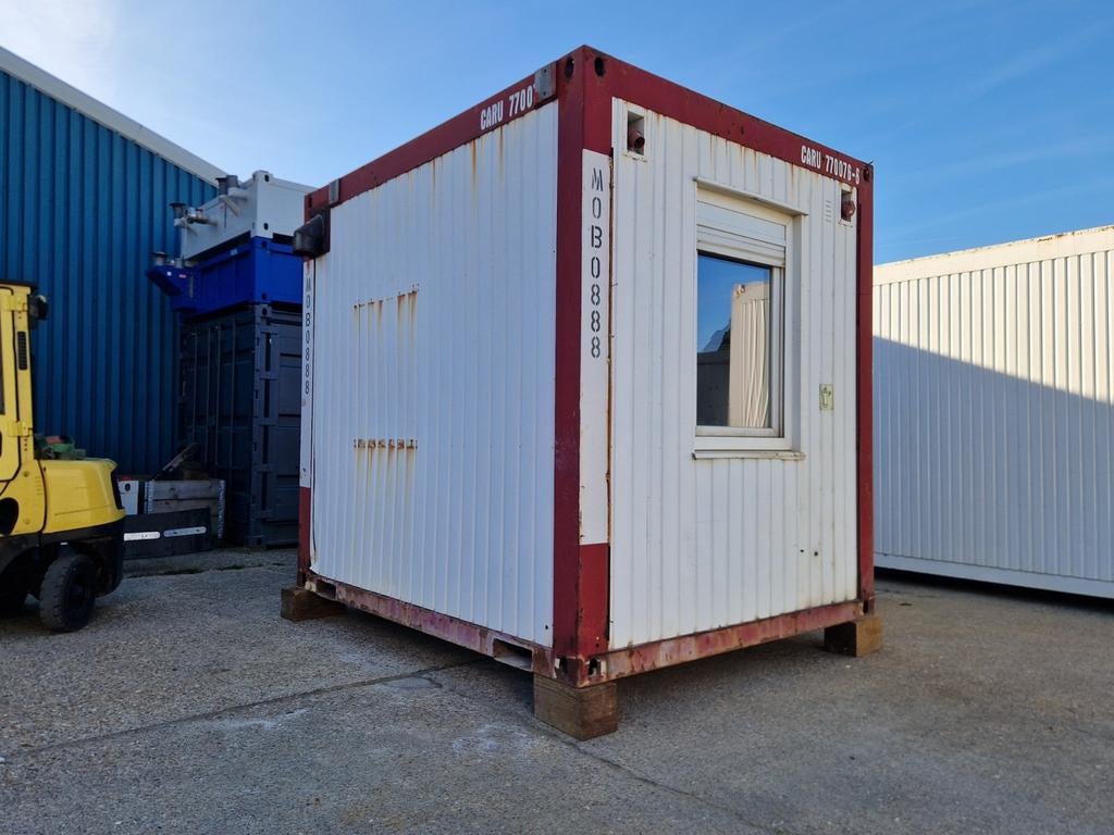 10ft kantoorunit / bouwkeet / schaftkeet / woonunit, Ophalen, Gevelraam of Ruit, Gebruikt, 160 cm of meer