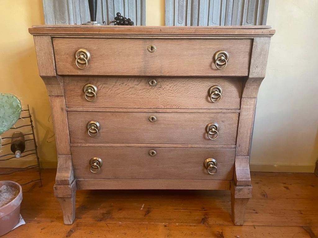 Ladekast Ladenkast Commode eiken Hollands antiek, Antiek en Kunst, Ophalen