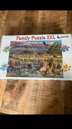 Familie puzzel xxl, Ophalen of Verzenden, Minder dan 500 stukjes, Gebruikt, Legpuzzel