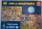 Jan van Haasteren puzzel 2 in 1 doos, Ophalen of Verzenden, 500 t/m 1500 stukjes, Zo goed als nieuw, Legpuzzel
