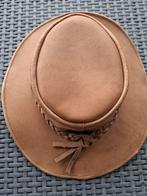Lederen hoed maat 7, Ophalen of Verzenden, Zo goed als nieuw, 58 cm (L, 7¼ inch) of meer