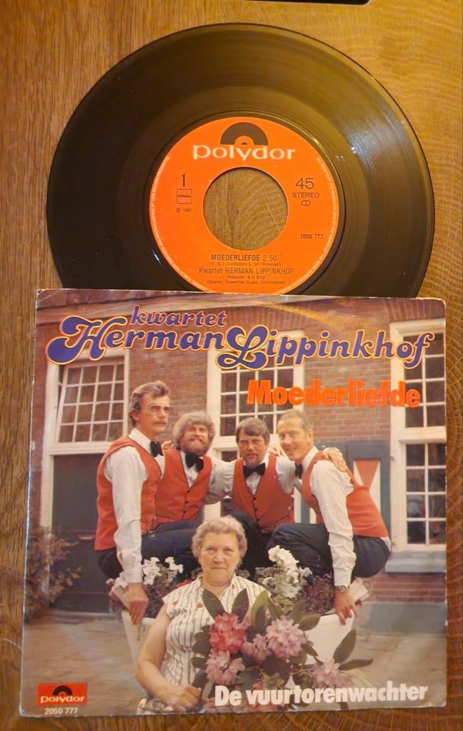Kwartet Herman Lippinkhof - Moederliefde, Ophalen of Verzenden, 1980 - 1989, Gebruikt, 7 inch