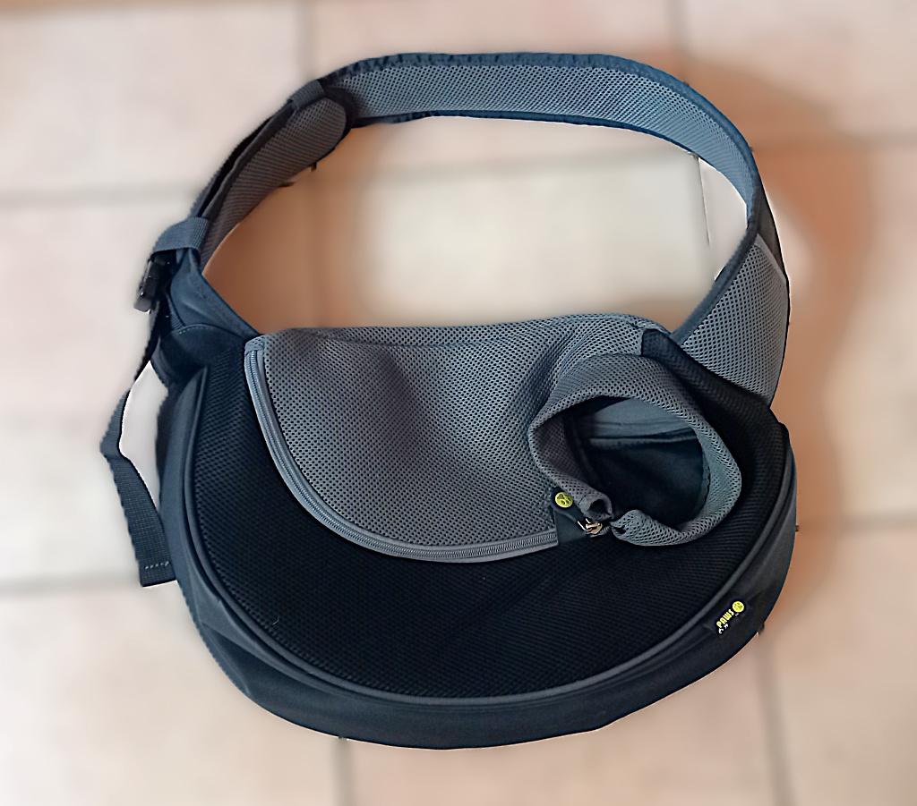 Grijs-zwarte EBI Crazy Paws draagzak - maat L, Dieren en Toebehoren, Transportboxen, Ophalen of Verzenden