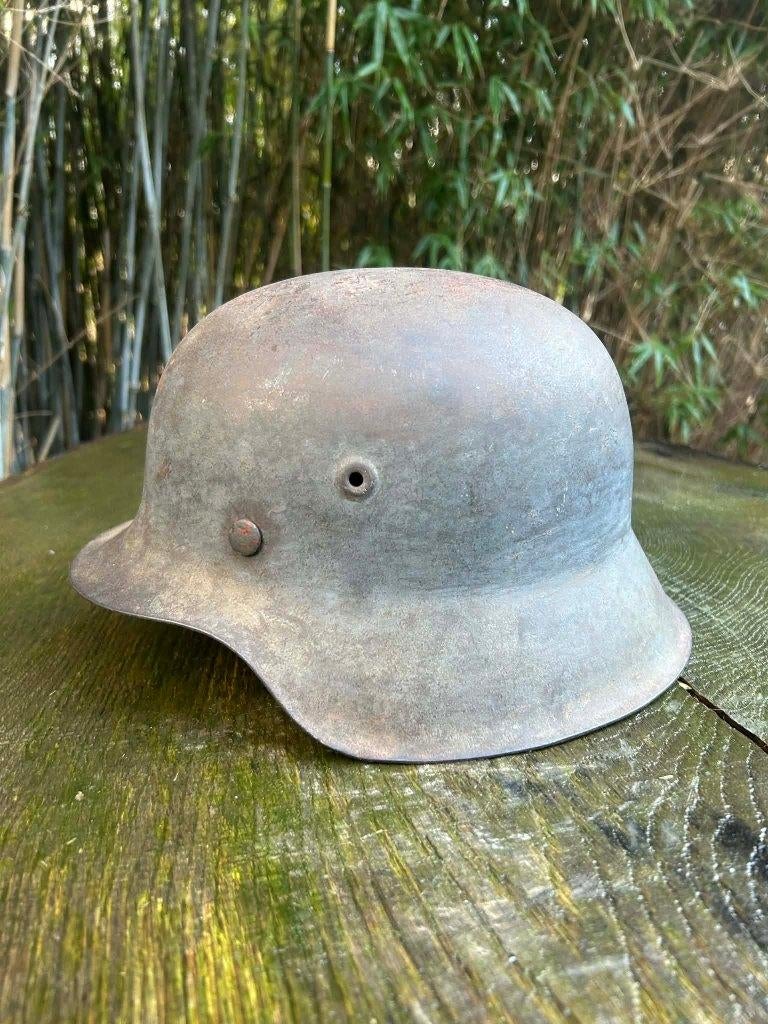 Duitse WOII helm M42, Ophalen of Verzenden, Duitsland, Helm of Baret