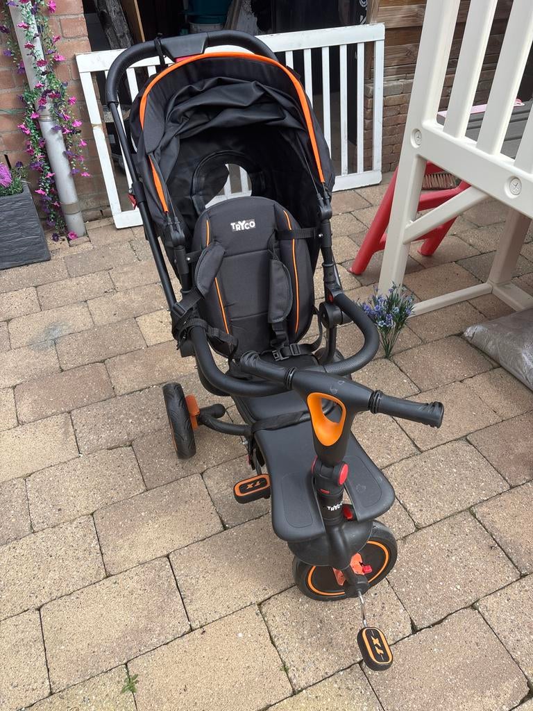 Tryco driewieler Spark, Ophalen, Gebruikt, Duwstang