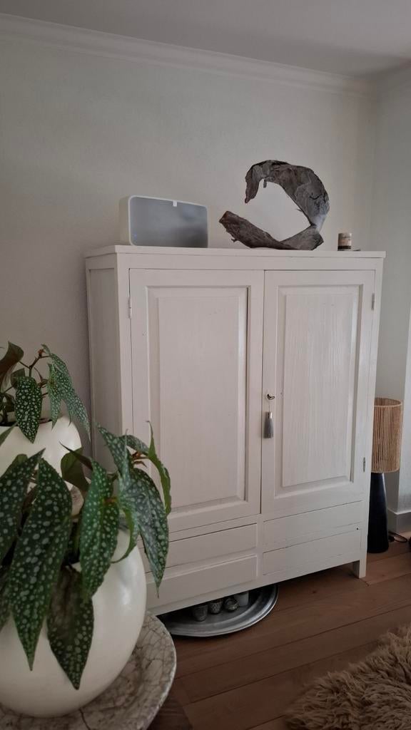 Gratis: Witte kast eiken met 4 lades, Ophalen, 50 tot 70 cm, 100 cm of meer, 105 cm of meer