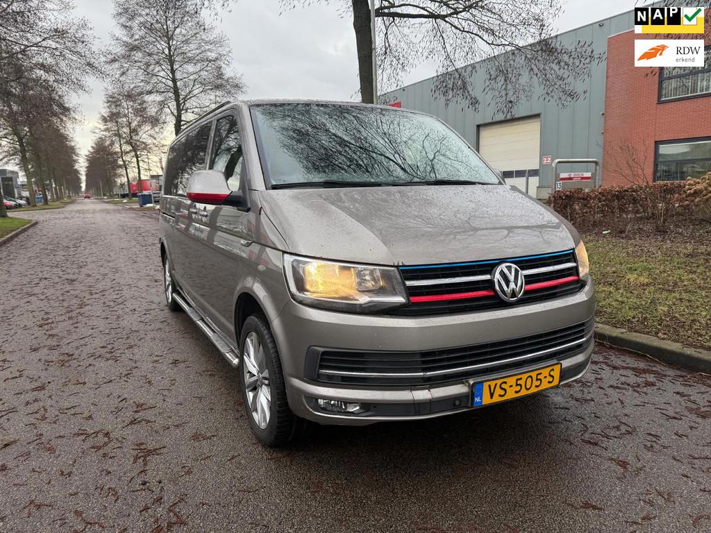 Volkswagen Transporter 2.0 TDI L2H1 DC Highline, Auto's, Bestelauto's, Gebruikt, Euro 6, 4 cilinders, Origineel Nederlands