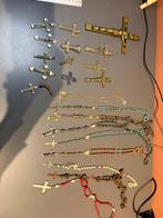 Partij vintage religieuze kruisen en rozenkransen – Lourdes, Verzenden