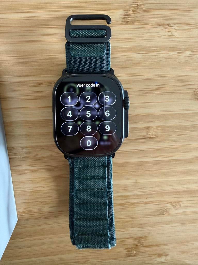 Apple Watch Ultra 2, Sieraden, Tassen en Uiterlijk, Smartwatches, IOS, Ophalen of Verzenden, Waterdicht, Groen