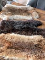 Drie stukken natuurlijk bont 50x30, Ophalen, Zo goed als nieuw