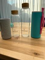 Waterdrop glazen drinkfles bidon 400ml + 600ml Tweedehands, Verzenden, Gebruikt