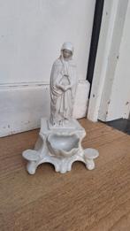 Porseleinen wijwaterbakje met Maria beeldje, zie foto's, Ophalen of Verzenden