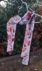 Elegante sjaal met bloemmotief 100% polyester 160x52cm, Ophalen of Verzenden, Zo goed als nieuw