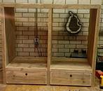 Wasmachine droger ombouw "Tjeerd" verhoger Witgoedkast, Ophalen, 100 tot 150 cm, 100 tot 150 cm, Nieuw