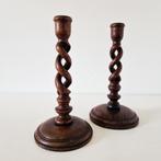 2 antieke Engelse gedraaide kandelaars, Verzenden