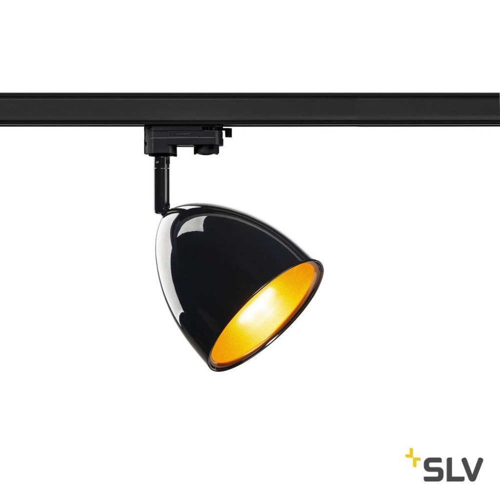 3 x SLV para cone 14 zwart/goud 1x gu10,3-fase nieuw, Ophalen of Verzenden, Nieuw, Metaal of Aluminium, Plafondspot of Wandspot