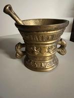 messing vijzel+stamper, apothekers vijzel,  keuken decoratie, Ophalen