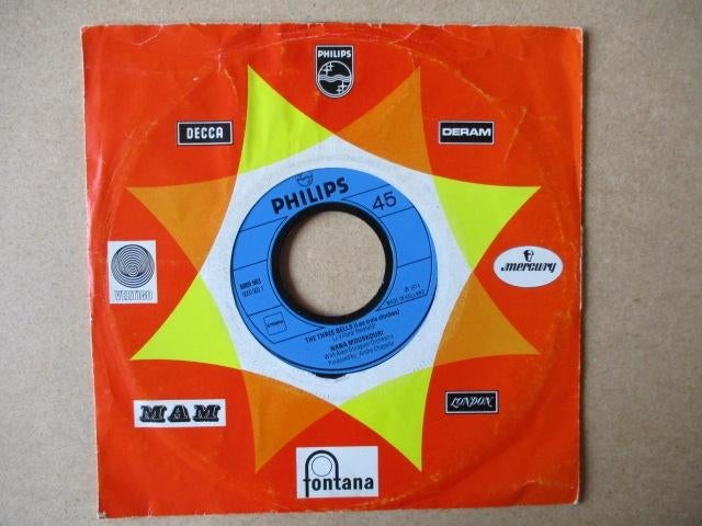 s3374 nana mouskouri - the three bells, Ophalen, Gebruikt, Overige genres, 7 inch
