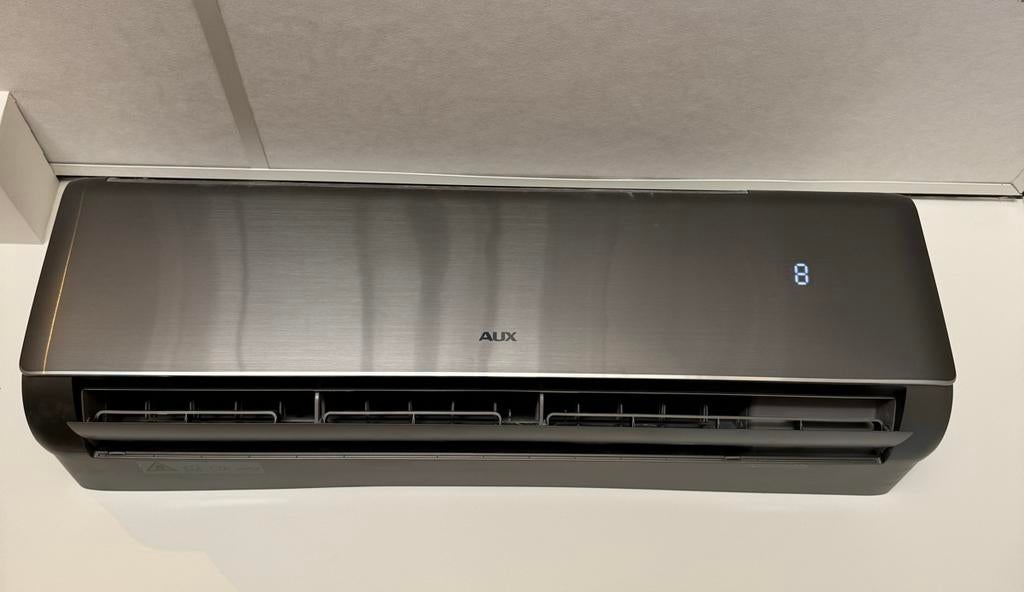 AUX split unit airco 5,0 kW incl WiFi (Q-smart Zilver), Ophalen, Nieuw, Koelen en Ontvochtigen, Afstandsbediening