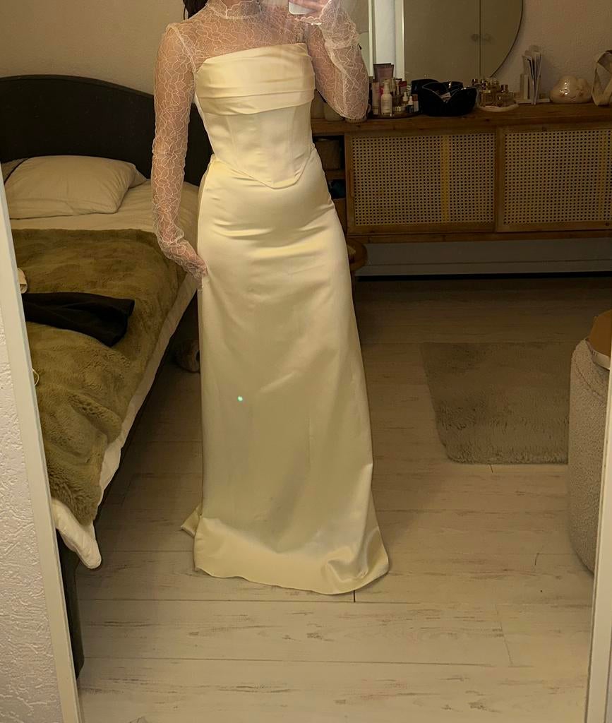 Bruidsjurk, Ophalen of Verzenden, Zo goed als nieuw, Wit, Trouwjurk