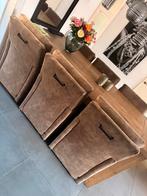 Eetkamer tafel met fauteuil stoelen, Huis en Inrichting, Ophalen, Gebruikt, 100 tot 150 cm, Vijf personen of meer