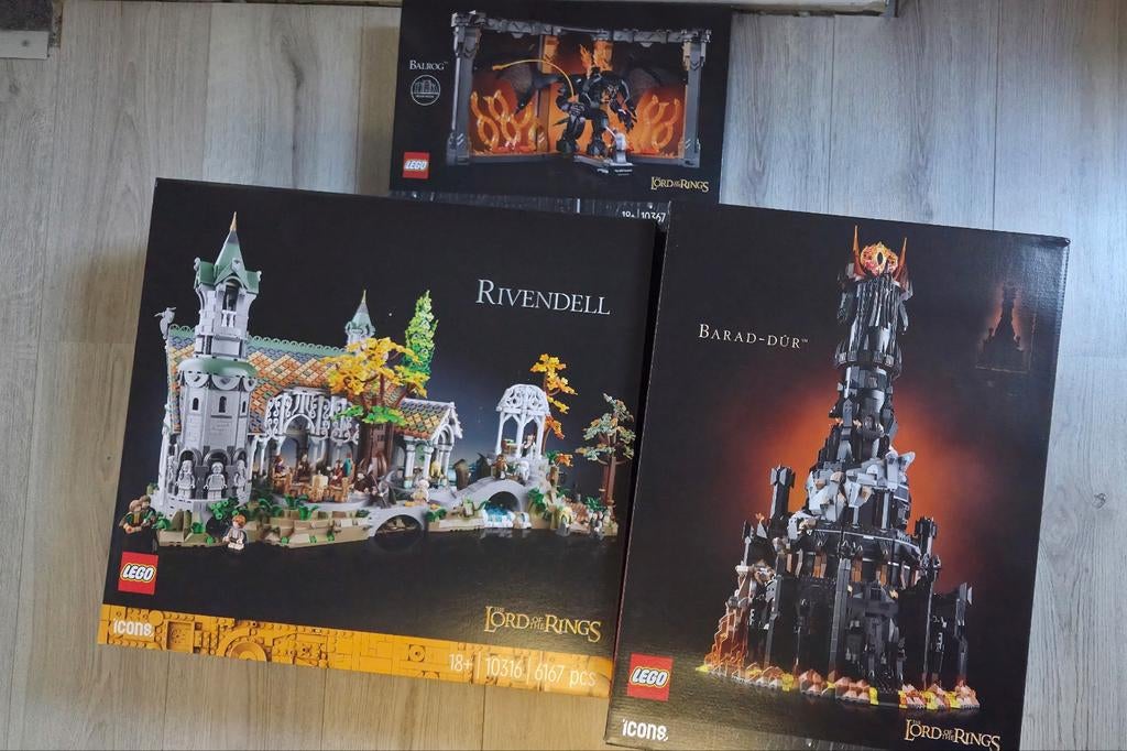 Lego Lord of The Rings
Rivendell 10316 + Barad-Dur 10333, Kinderen en Baby's, Speelgoed | Duplo en Lego, Lego, Nieuw, Ophalen of Verzenden