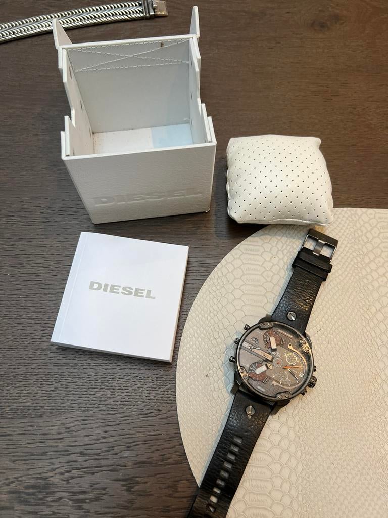 Diesel horloge mr Daddy 2.0, Ophalen of Verzenden, Zo goed als nieuw, Staal, Overige merken
