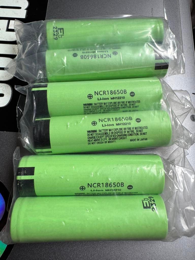 NCR18650B 18650 Batteries 3400mAh Panasonic, Ophalen of Verzenden, Nieuw