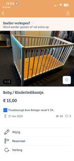 Baby / kleuter ledikantje., Ophalen, Gebruikt, Minder dan 140 cm, Minder dan 70 cm