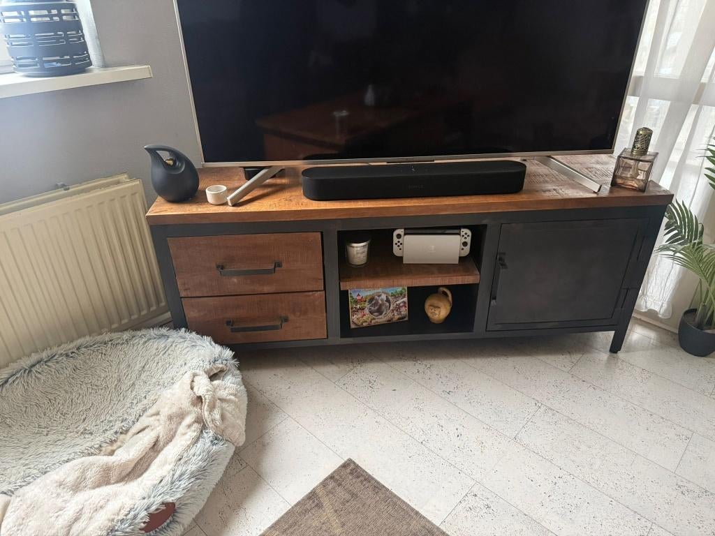 TV-Meubel | Industrieel (Indusy van Profijt Meubel), Gebruikt, 100 tot 150 cm, Minder dan 100 cm, Industrieel