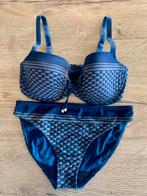 Prima donna 75E bhh slip 40 marine goud opdruk, Blauw, Ophalen of Verzenden, Bikini, Gedragen