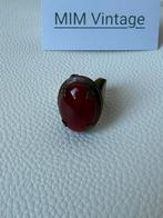 M158/Grote Bijzondere Bronzen CARNEOOL foto Ring, Gebruikt, Verzenden, Oranje, X