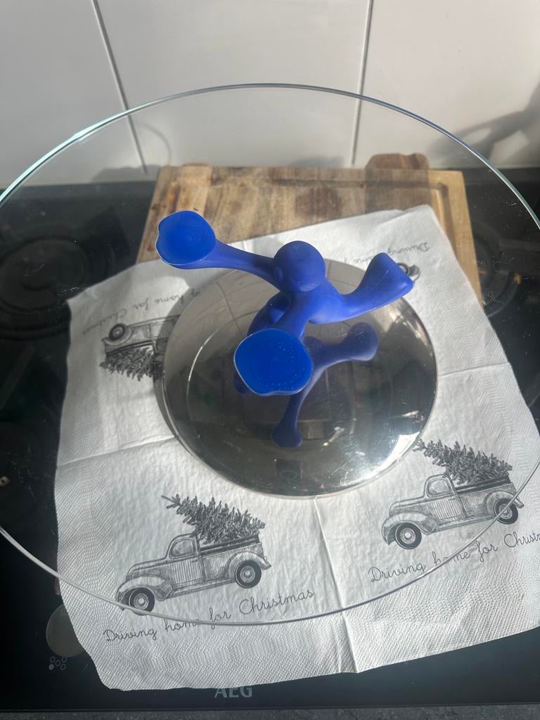 Alessi-Con Alessi schaal, Overige materialen, Gebruikt, Schaal, Rond