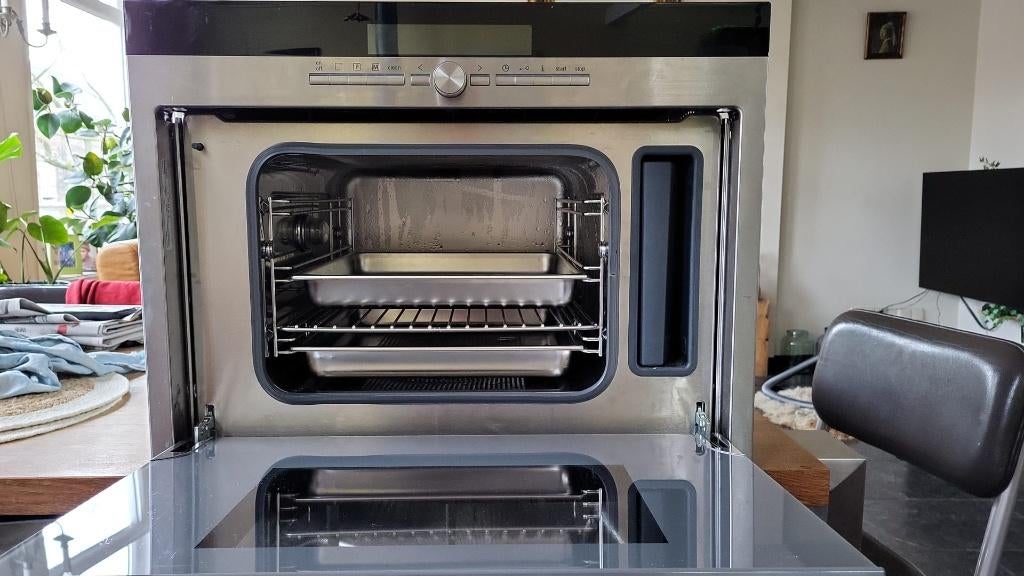 stoomoven Siemens HB24D552, Oven, 60 cm of meer, Inbouw, Ophalen