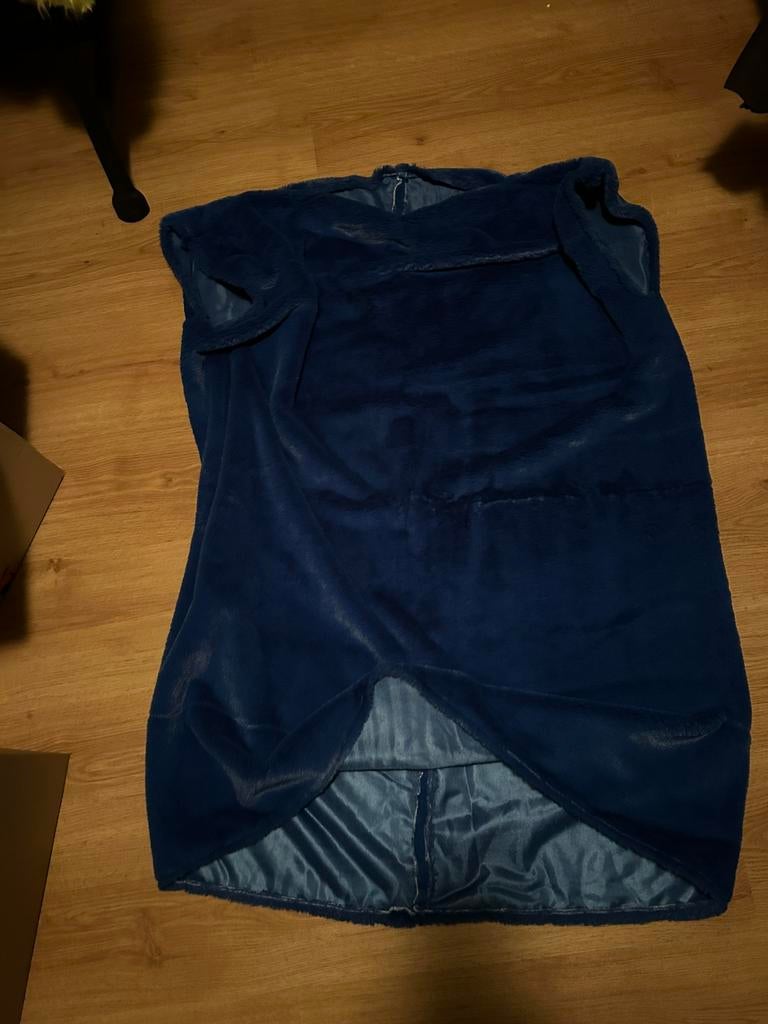 5x blauw overgooier / carnaval loopgroep, Carnaval, Overige maten, Ophalen of Verzenden, Zo goed als nieuw