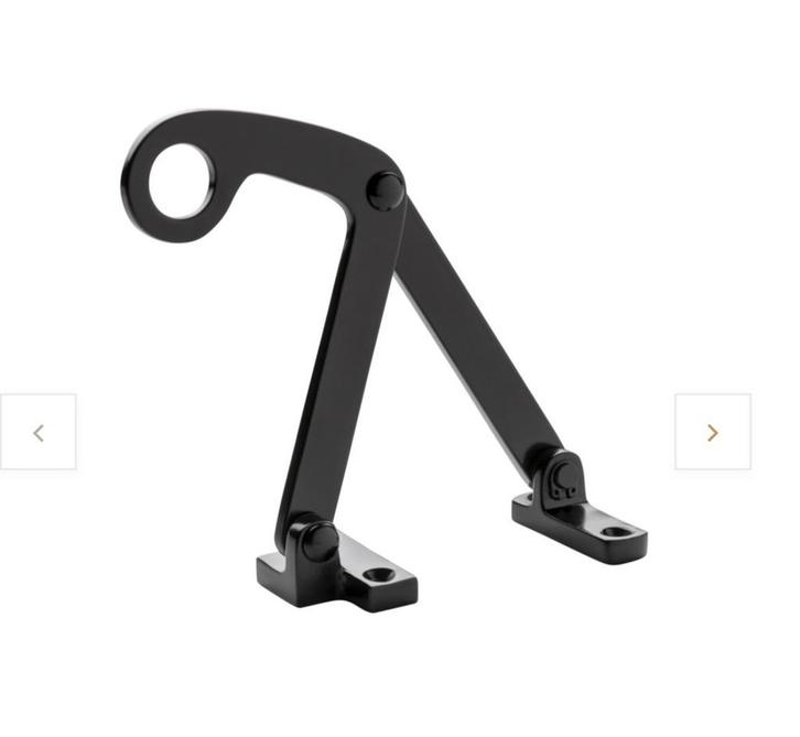 4x raamuitzetter oude deurklink zwart, Doe-het-zelf en Verbouw, Hang- en Sluitwerk, Zo goed als nieuw, Klink of Kruk, Ophalen of Verzenden