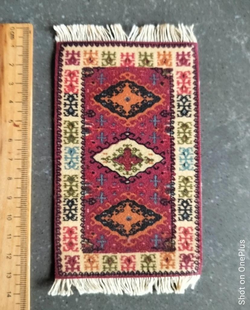 Vintage Lundby poppenhuis tapijt LEES INFO, Verzamelen, Poppenhuizen en Toebehoren, Ophalen of Verzenden, Gebruikt, Poppenhuis