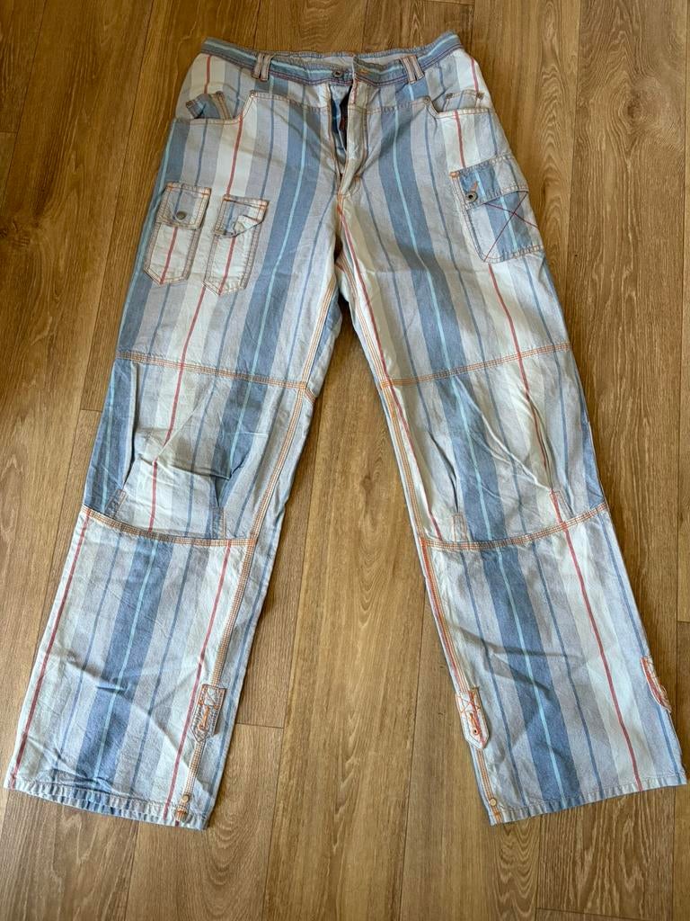 Oilily broek maat L, Maat 38/40 (M), Blauw, Ophalen of Verzenden, Zo goed als nieuw