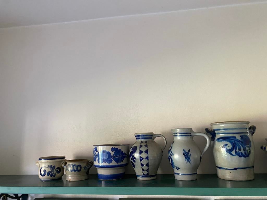 Set van 6 Keulse potten - Antiek aardewerk, Antiek en Kunst, Ophalen of Verzenden