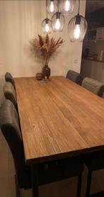 Romaro eettafel teakhout, Ophalen, Zo goed als nieuw, Industrieel, 6 tot 8 stoelen