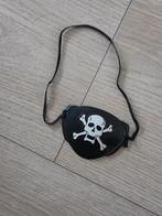 Piraten ooglapje met doodshoofd, Ophalen of Verzenden, Zo goed als nieuw, Accessoires