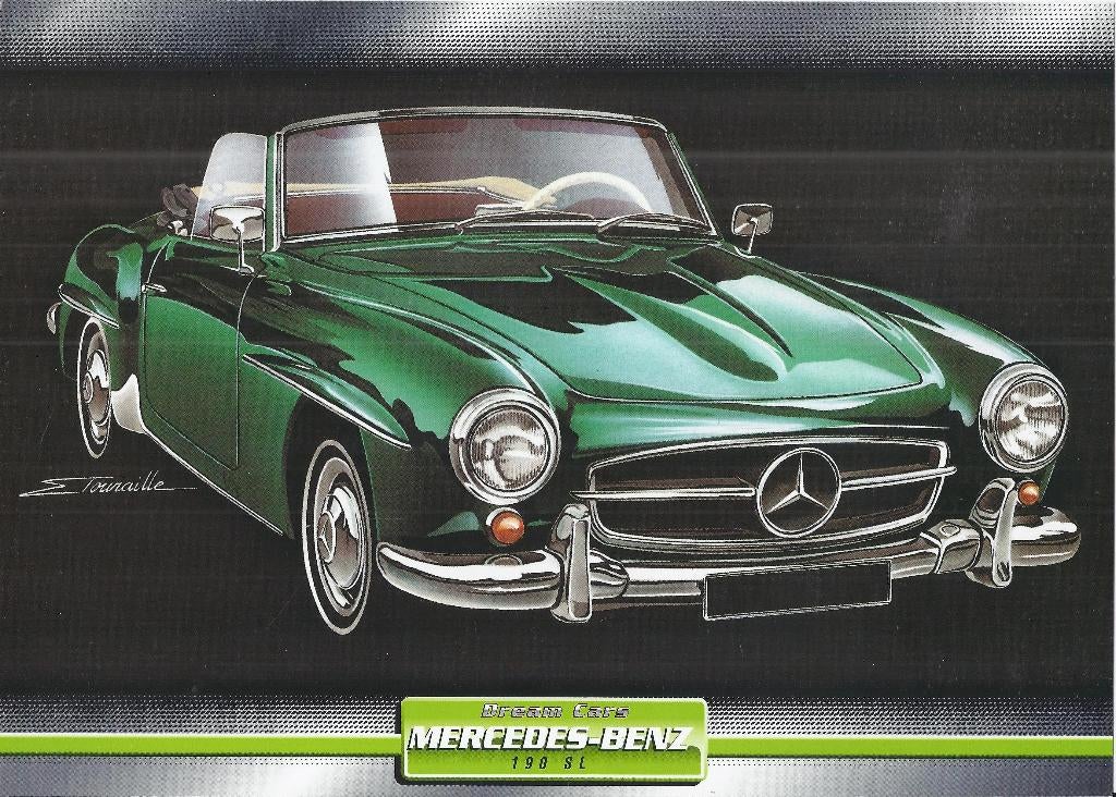 Ma416 foto mercedes benz 190 sl, Ophalen of Verzenden, Voor 1940, Zo goed als nieuw, Overige onderwerpen