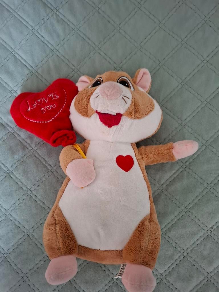 Albert Heijn Valentijn hamster knuffel, Kinderen en Baby's, Speelgoed | Knuffels en Pluche, Ophalen of Verzenden, Zo goed als nieuw