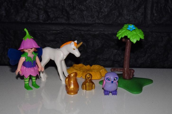 13 - Fairies Elfje met eenhoorn en uil 9140, Kinderen en Baby's, Speelgoed | Playmobil, Gebruikt, Ophalen of Verzenden
