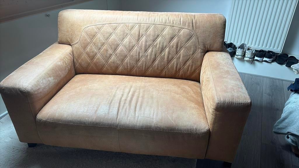 Bank 140 cm, Gebruikt, Tweepersoons, 75 tot 100 cm, Ophalen of Verzenden