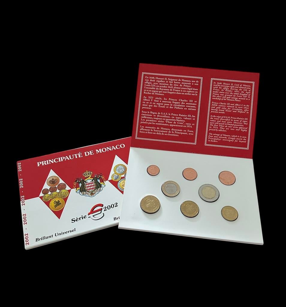 Monaco BU set 2002, Postzegels en Munten, Munten | Europa | Euromunten, Verzenden, Monaco, Overige waardes