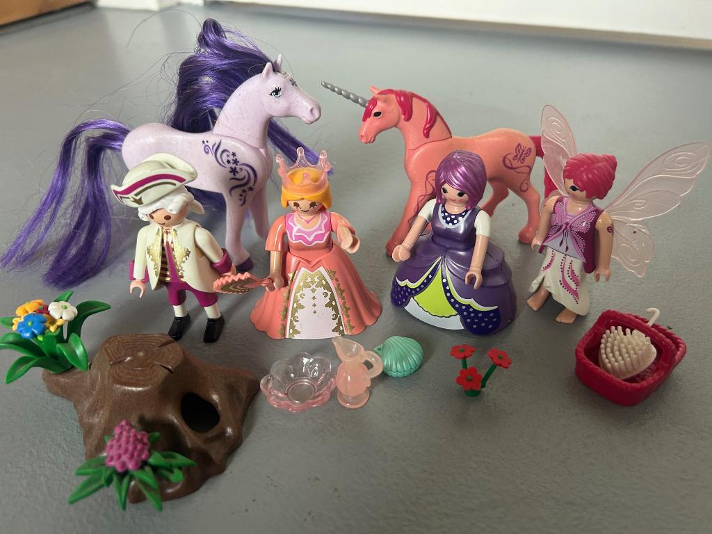 Playmobil sprookjes set met eenhoorns, Ophalen of Verzenden, Zo goed als nieuw, Los playmobil