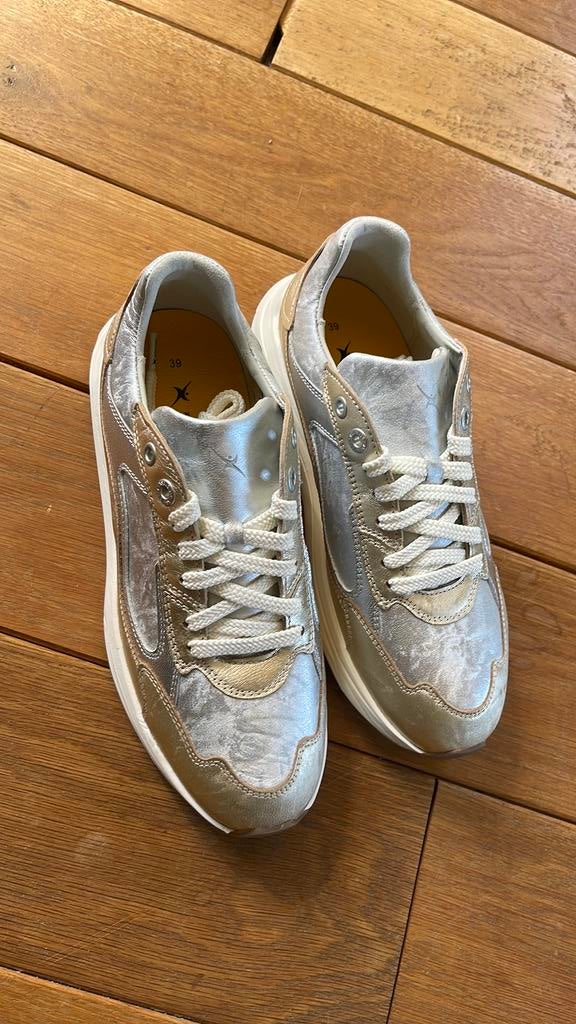 Metallic combi Xsensible Stretchwalker 39 zilver/champ goud, Overige kleuren, Nieuw, Ophalen of Verzenden, Sneakers of Gympen