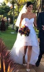 Erg leuke nieuwe ! kort lang trouwjurk 34 36 38 40 42 44, Ophalen, Nieuw, Wit, Trouwjurk