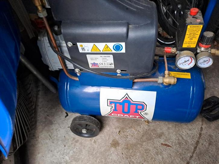 TIP Craft Compressor TAC-1500/2005 - 1500W, 0-8 bar, Doe-het-zelf en Verbouw, Compressors, Ophalen